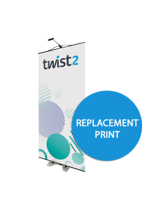 twist 2 banner stand replacement prints