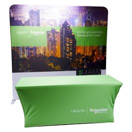 Folding Table and Straight Fabric Display Bundle