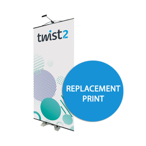 twist 2 banner stand replacement prints