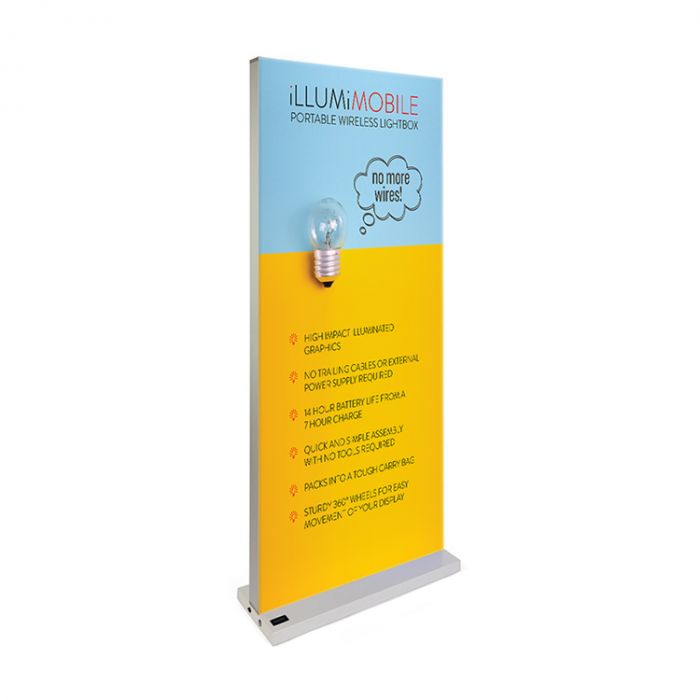IllumiMobile Rechargeable Battery Powered LED Lightbox Display