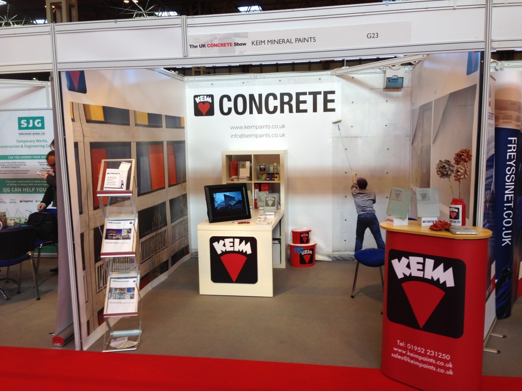 3M x 3M Shell Clad stand used at the concrete show 2014