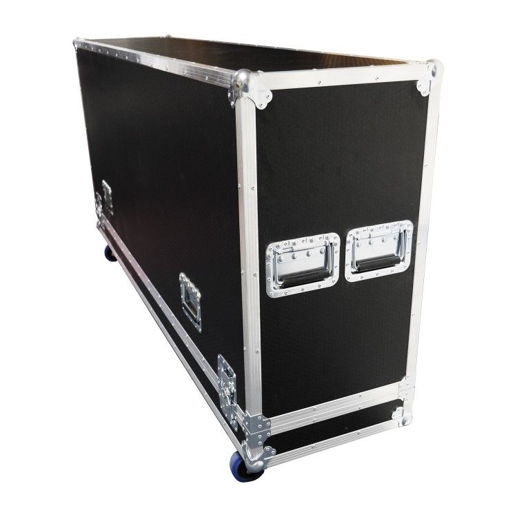 A picture of a flight case used to transport the digital display screen